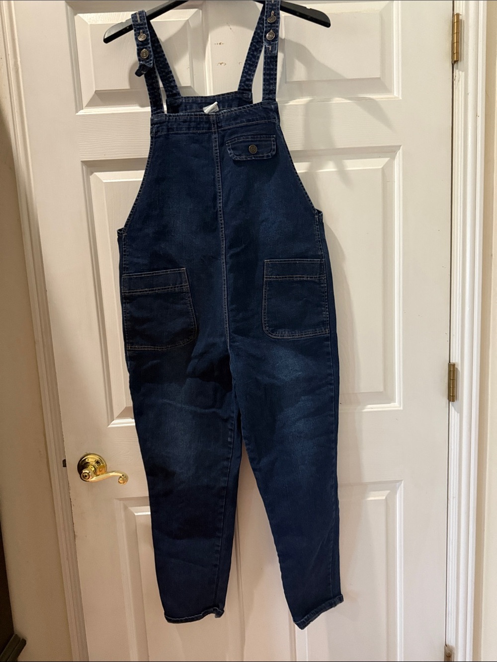 Source Unknown Dark Blue Women's Denim Overalls